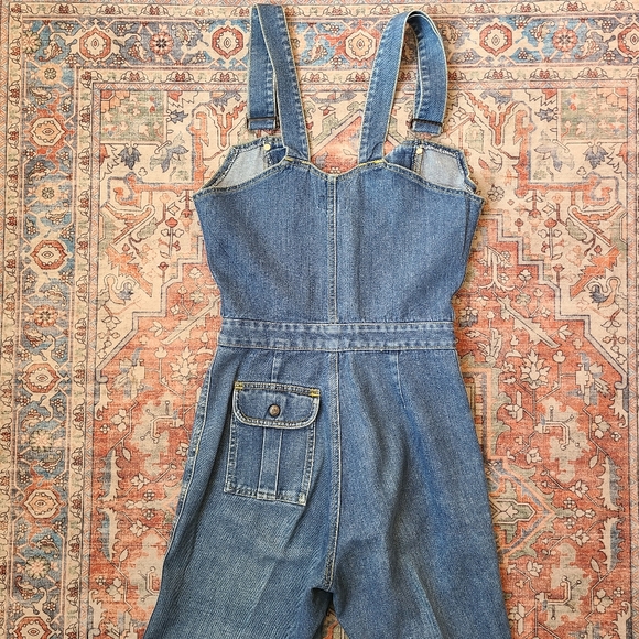Vintage 70s Frederick's of Hollywood Sexy Denim Overalls - Picture 9 of 11